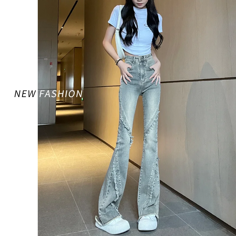 

Джинсовые джинсы женские на пуговицах с застежкой-молнией с поясом и пряжкой регулируемый пояс женская мода базовая простая осень весна осень