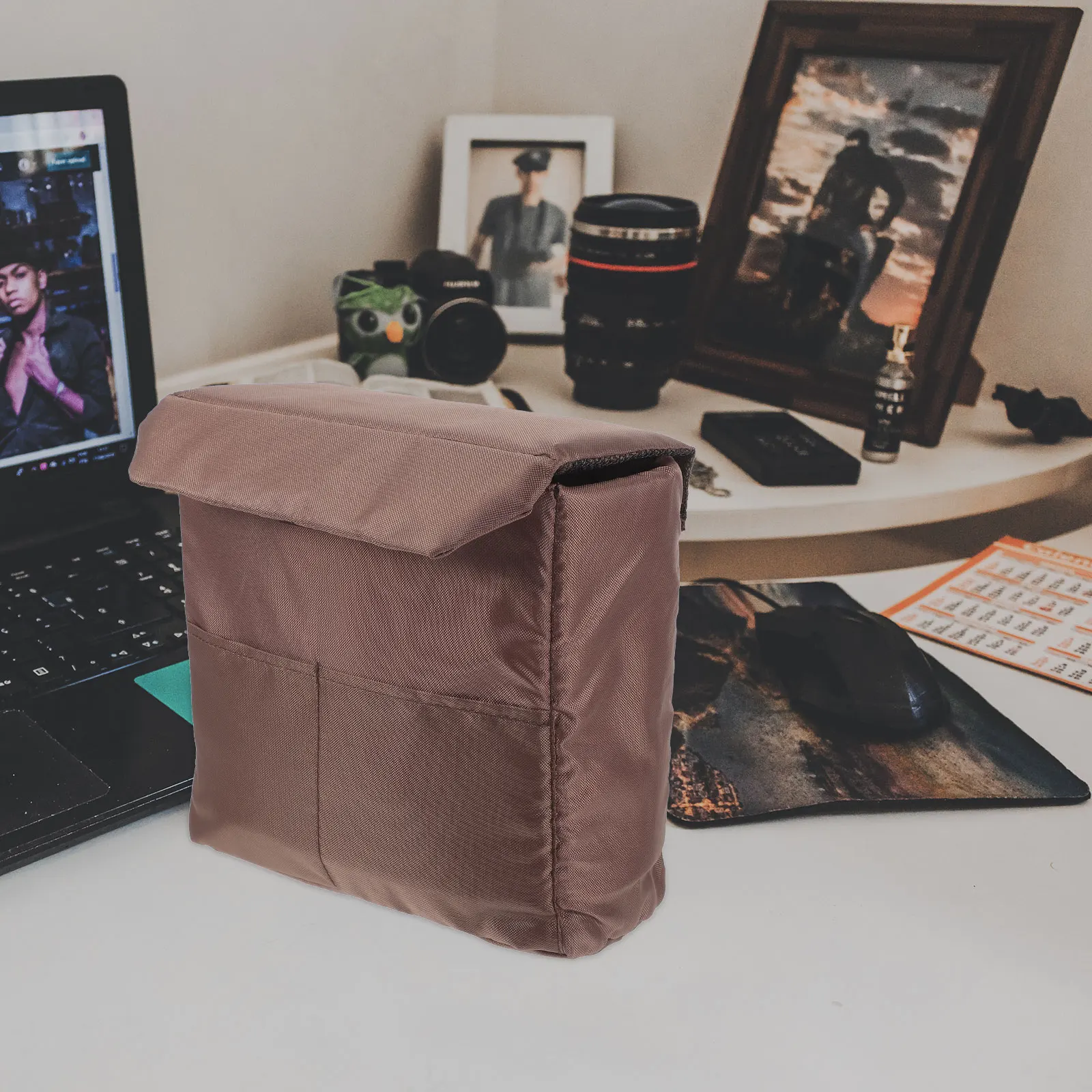 

Camera Insert Backpack Small Nylon Lens Case ganizer Pouch Wear Resistant Protect Equipment Gift Camera Bag Inserts Padded Bag