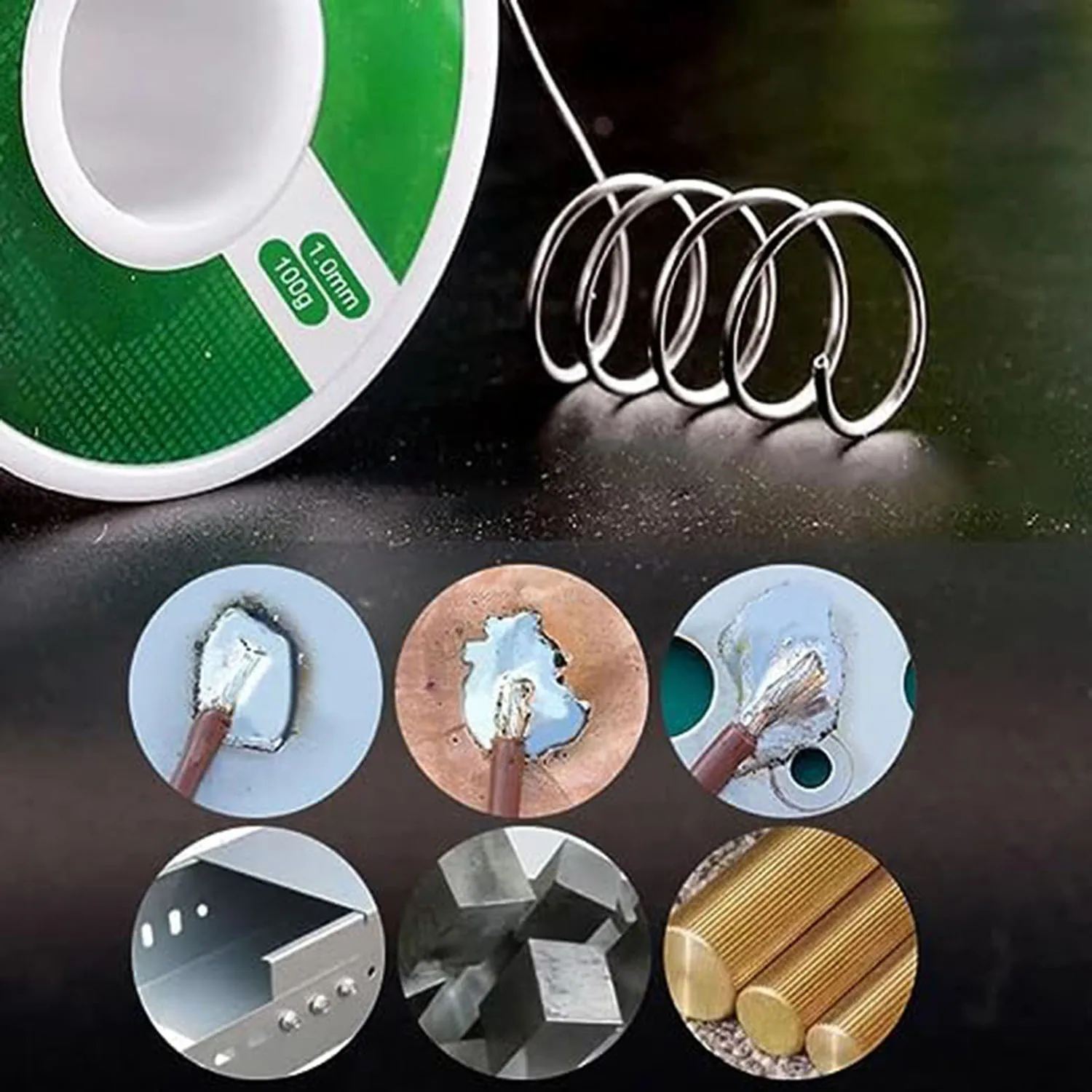 20/50/100g Stainless Steel Lighter Solder Universal 1mm Low Temperature Welding Tool High Purity Solder Wire Rosin Core Tin Wire