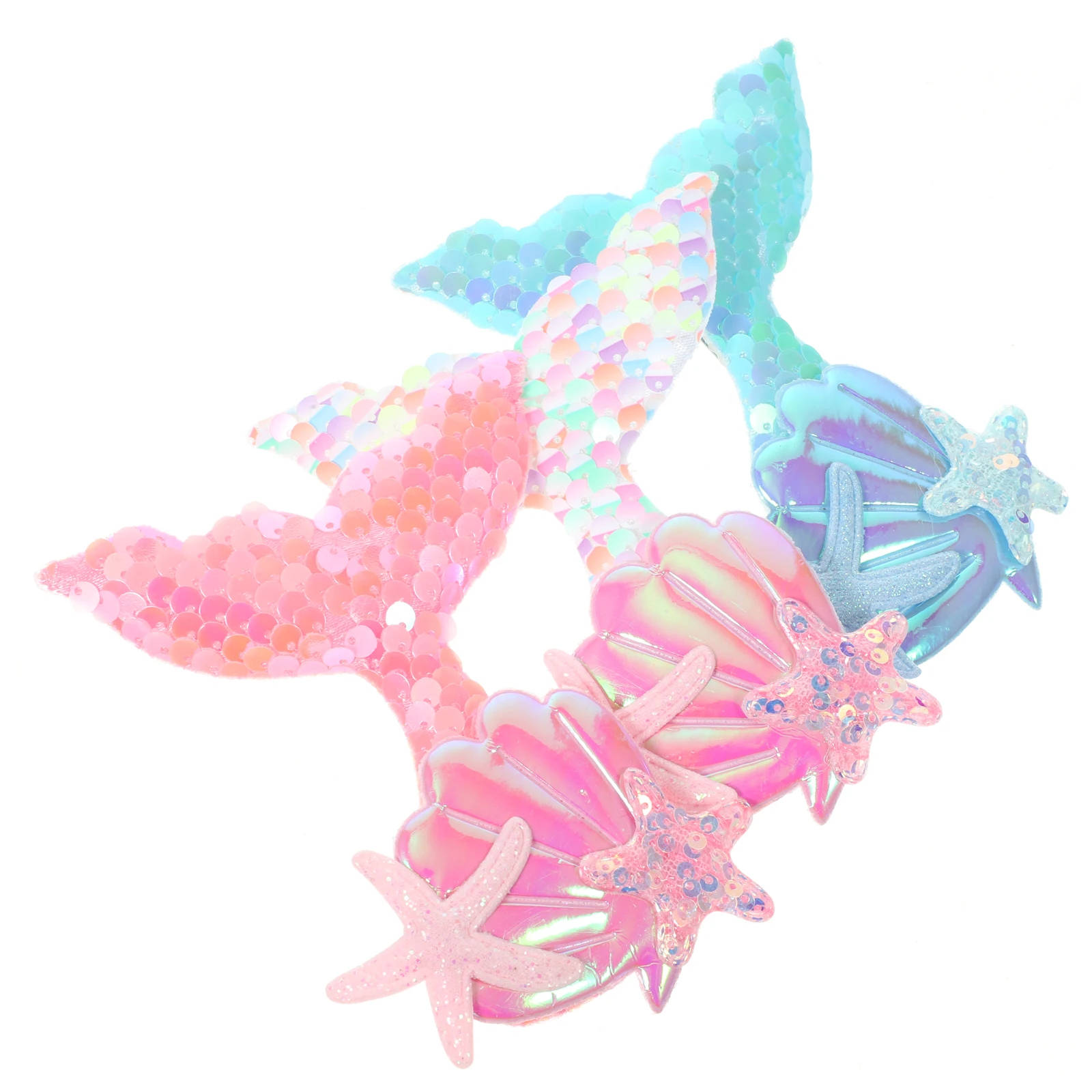 

3 Pcs Clips Girls Accessories Mermaid Barrettes Small Elegant Hairpin Headgear Ocean Mermaid Hair Accessories Hair Clip