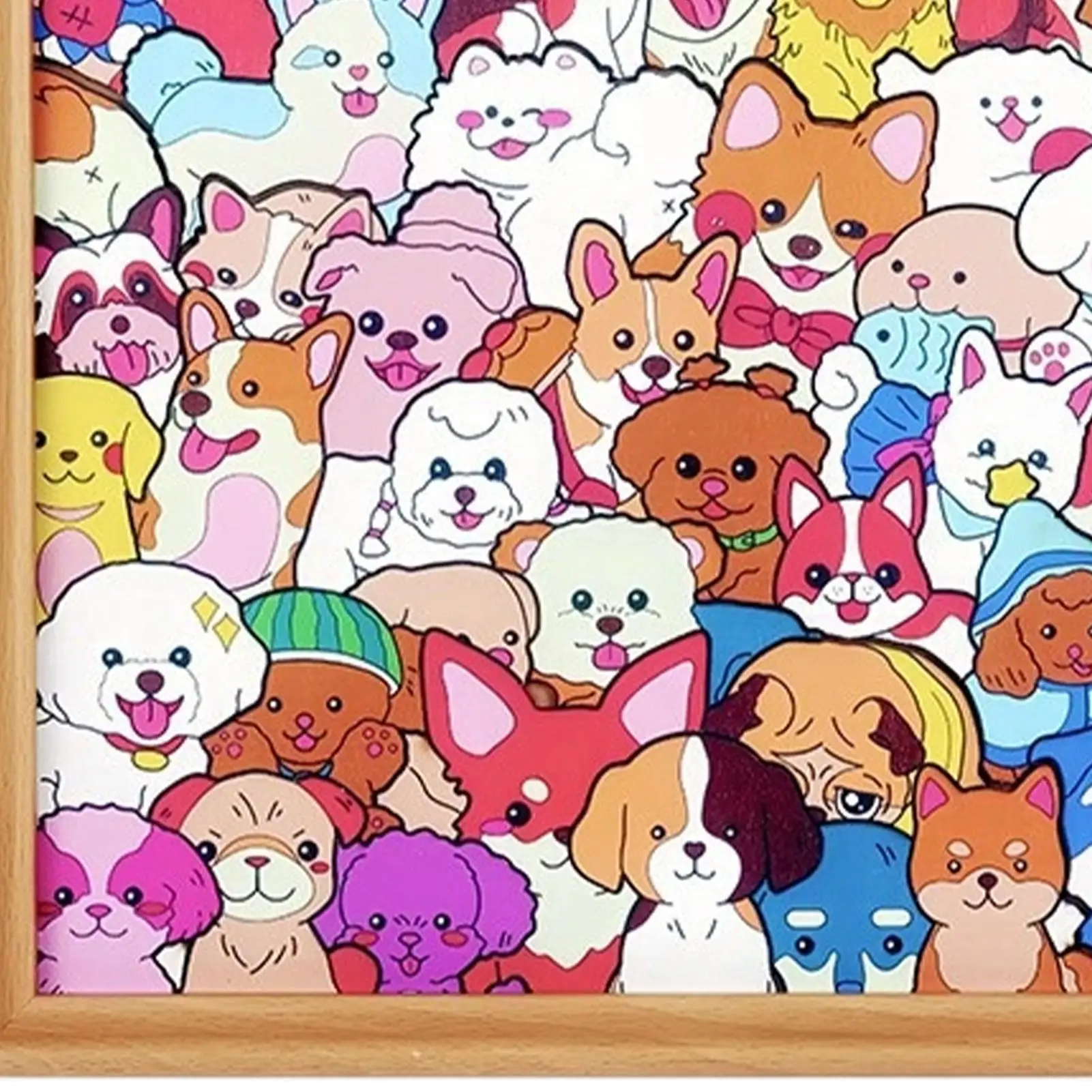 Colorez vos propres puzzles pour enfants, cadre photo de chien à colorier, Puzzle décoratif pour enfants, amoureux des animaux, collectionneurs