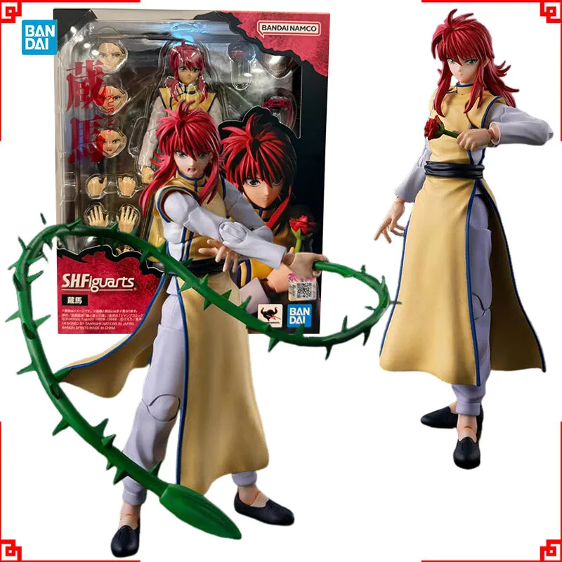 

Коллекционная фигурка Bandai YuYu Hakusho SHF: Куроминами Шуичи, высокоподвижная модель, игрушка для мальчиков, подарок