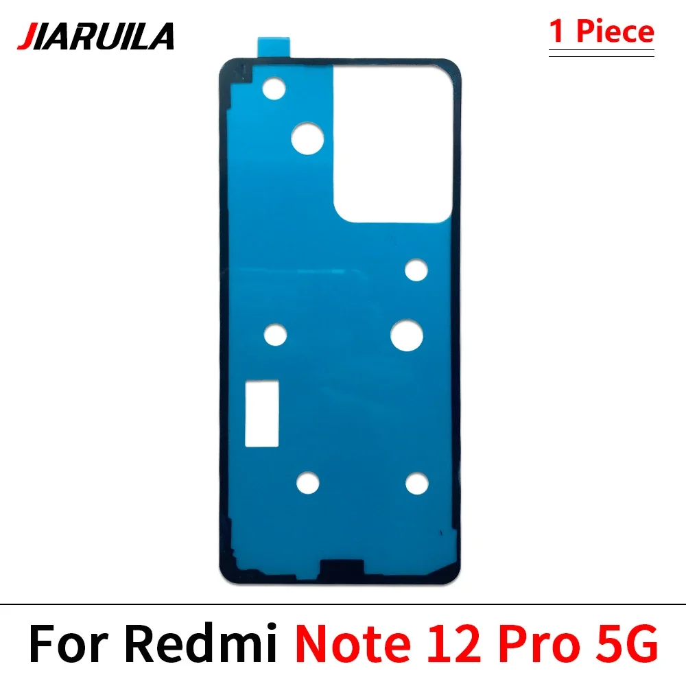 5Pcs，Waterproof  Adhesive Back Housing Case Battery Cover Glue Stickers Tape For Xiaomi Redmi Note 12 4G 13 5G 12 13 Pro Plus 5G