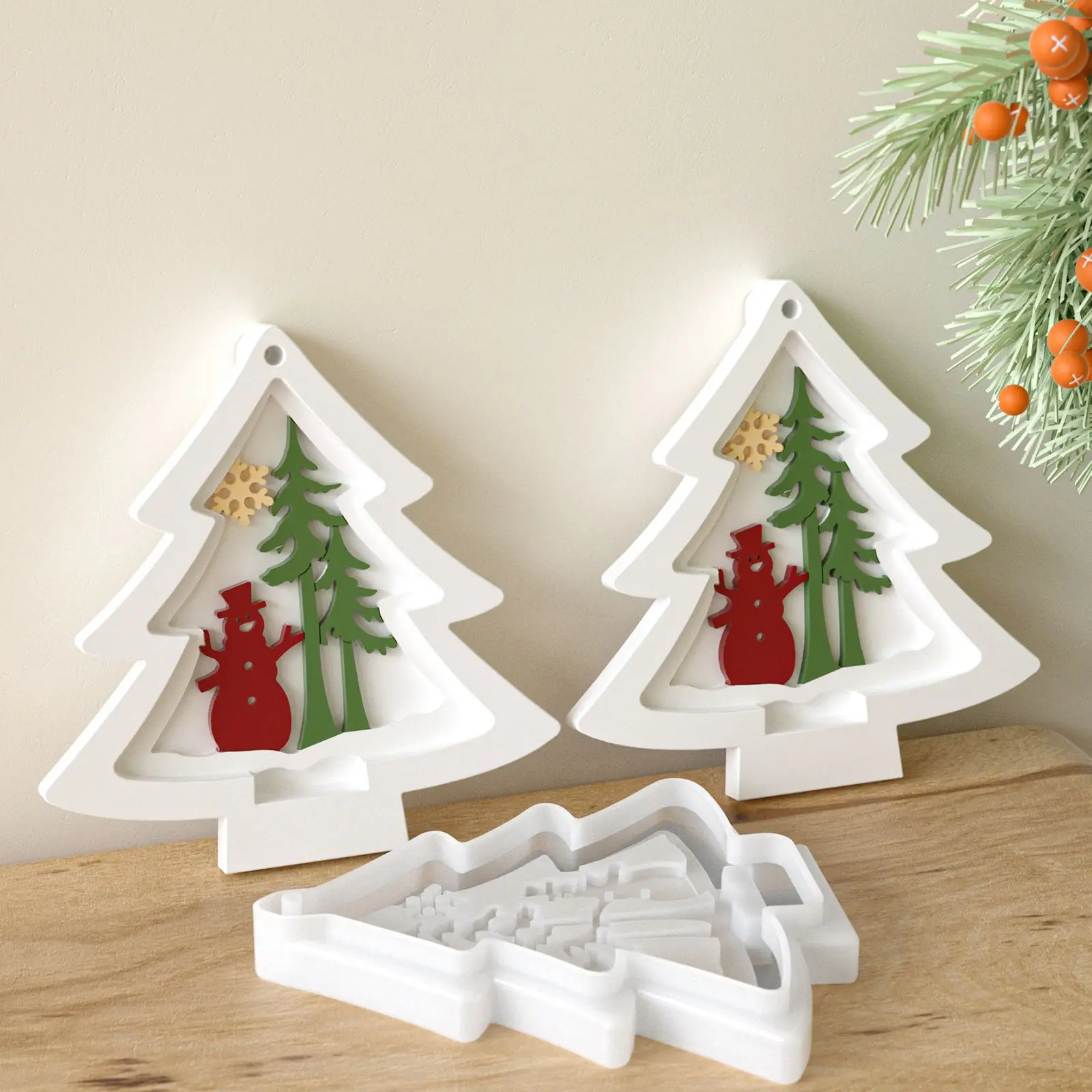 

Рождественские украшения, силиконовая форма, рождественские украшения, сделай сам, Рождественская елка, снеговик, кулон, гипсовая смола, кулон, формы для рукоделия