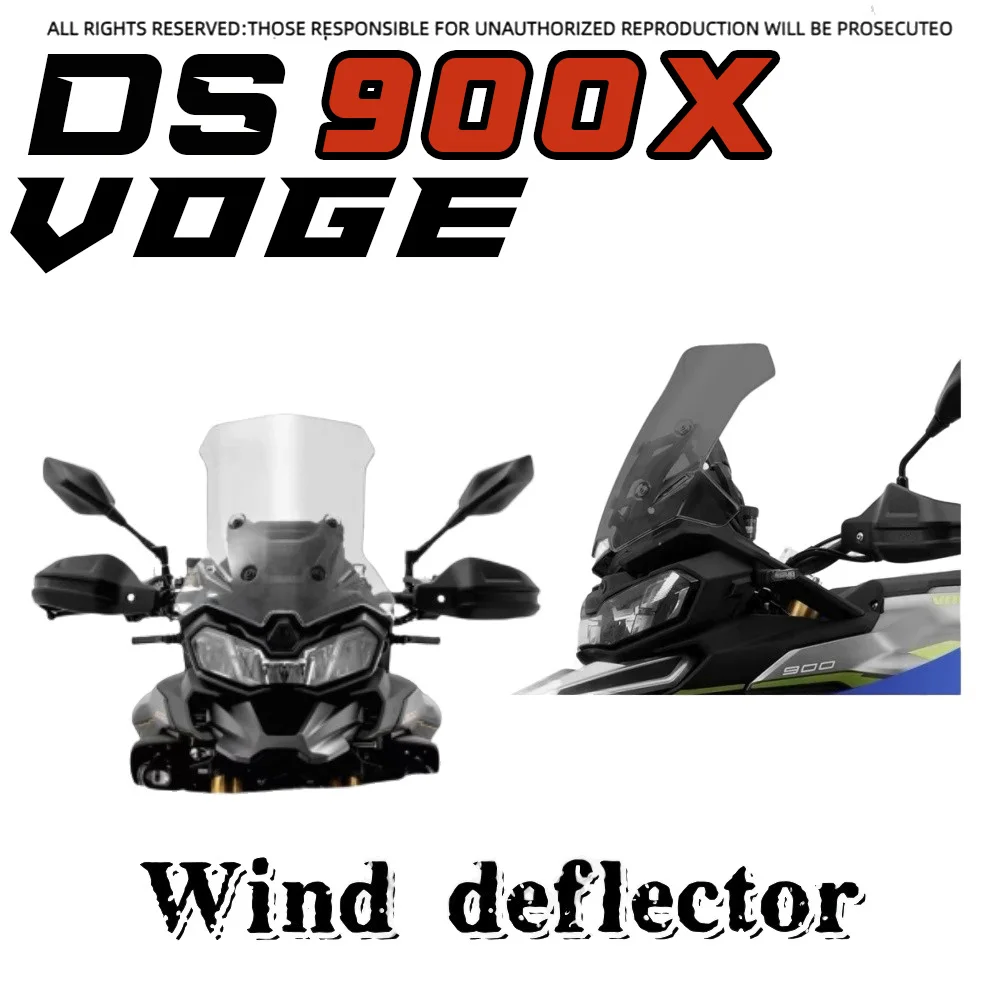 

For VOGE DS900X custom windshield heightened windshield accessories 900DSX front windshield rain shield