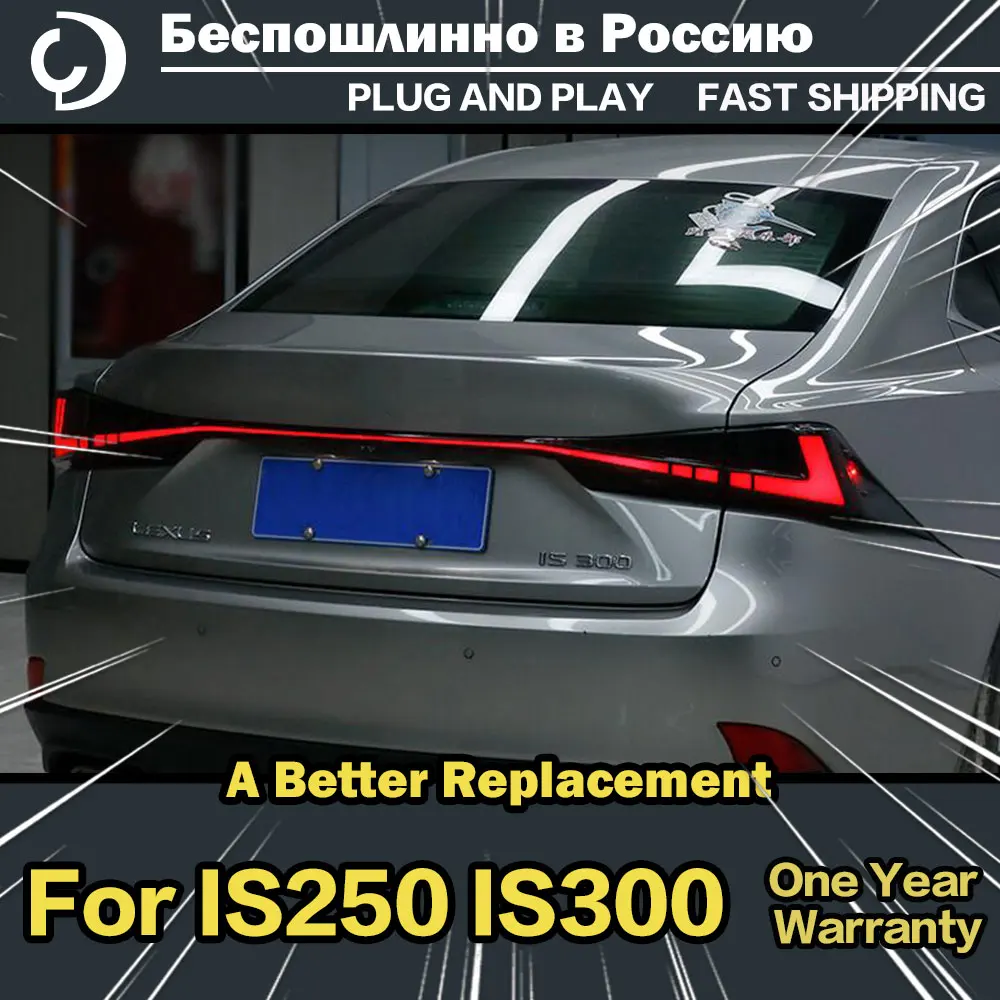 

AKD Car Styling Taillights for IS IS250 IS300 2013-2022 LED Tail Light DRL Tail Lamp Turn Signal Rear Reverse Brake Accessories