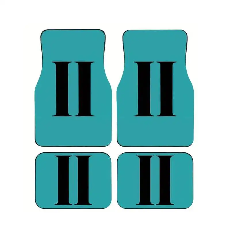 

Teal Black Roman II Car Floor Mats 4Pcs Universal Anti-slip Auto Interior Foot Mats Interior Accessories Suit Sedan SUV Truck