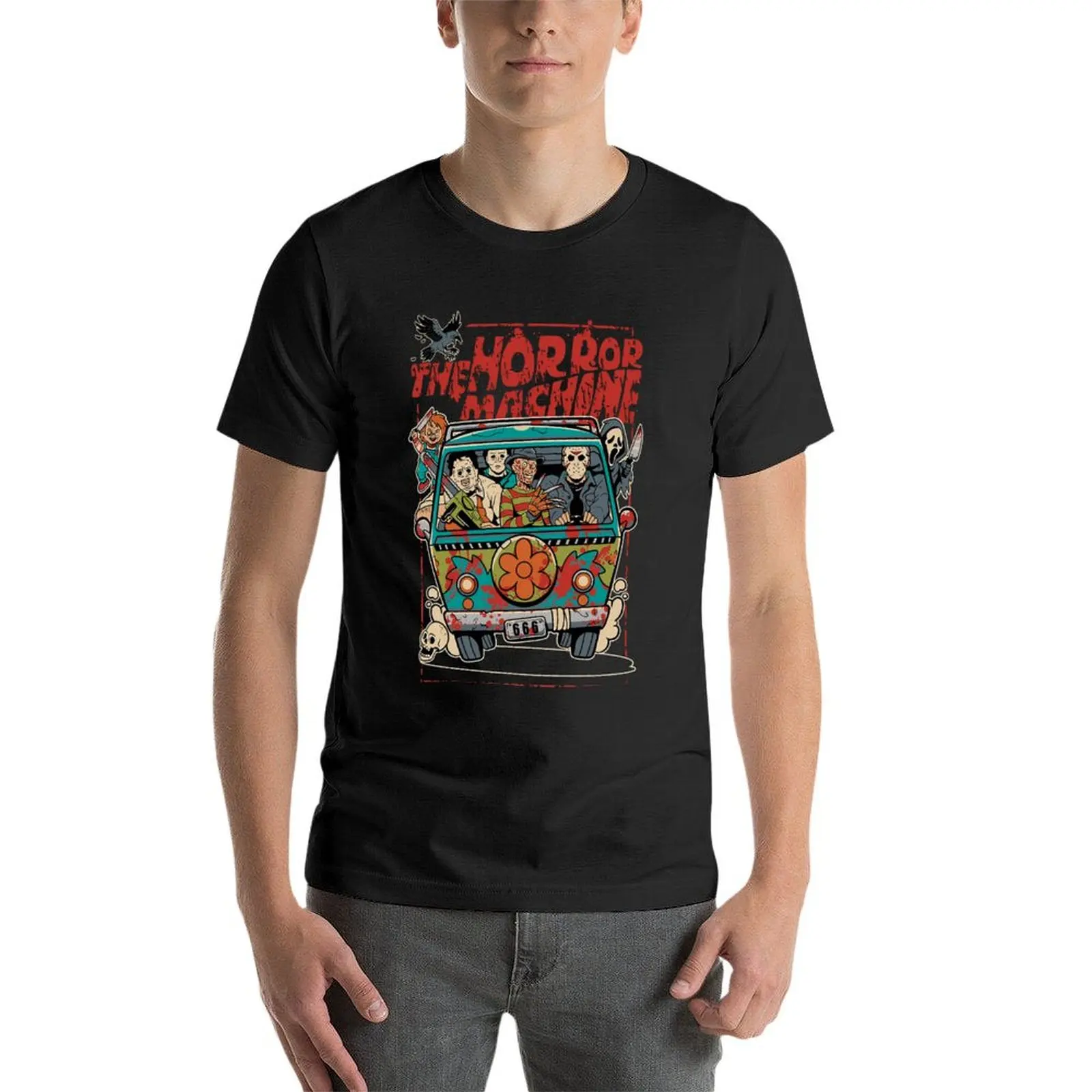 The Horror Machine Halloween T-Shirt customs plus sizes hippie clothes summer top men t shirts