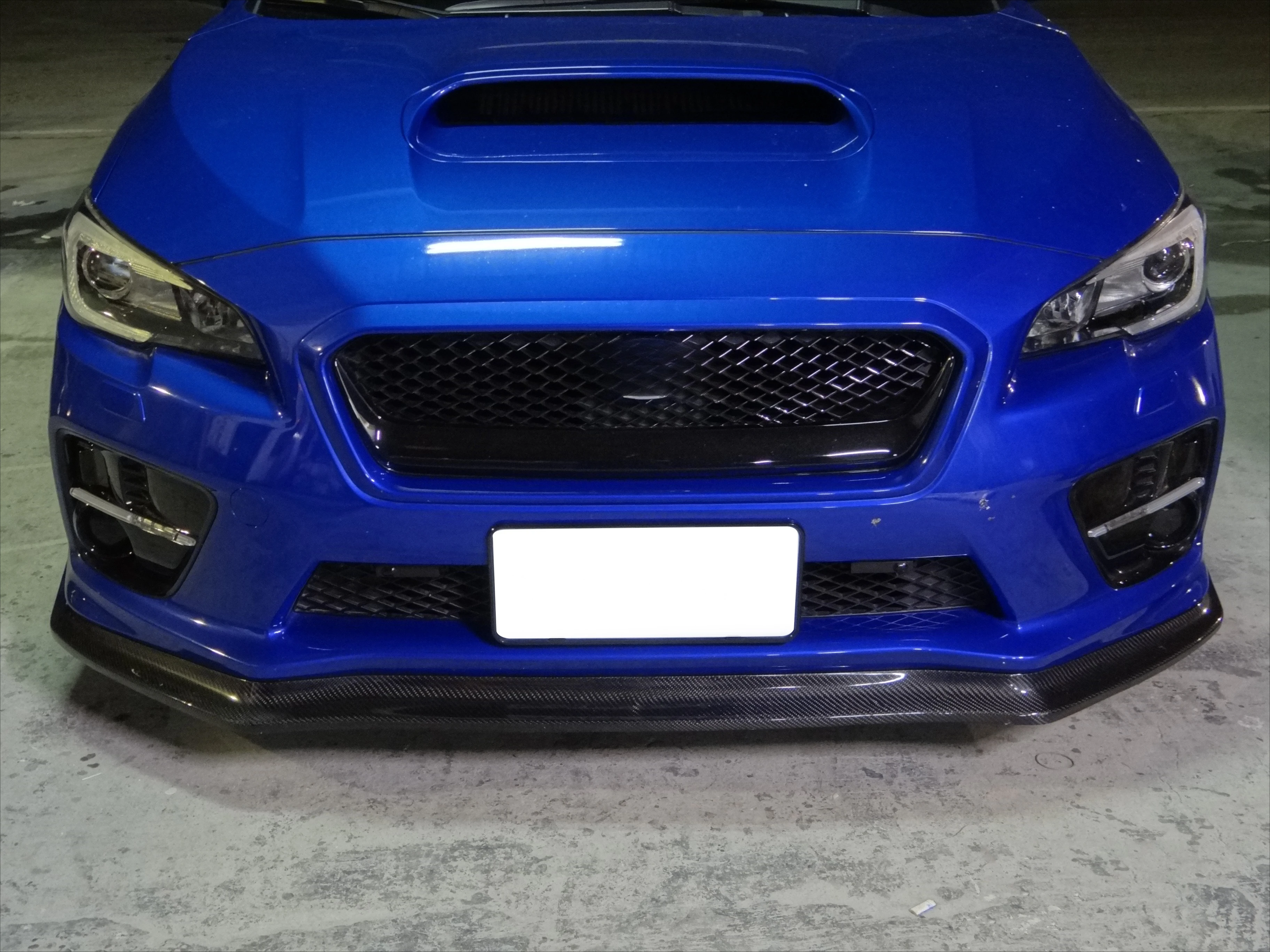 Lip Bumper Depan Serat Karbon Gaya CS Baru untuk Retrofit/Upgrade WRX/STI 2015-2017
