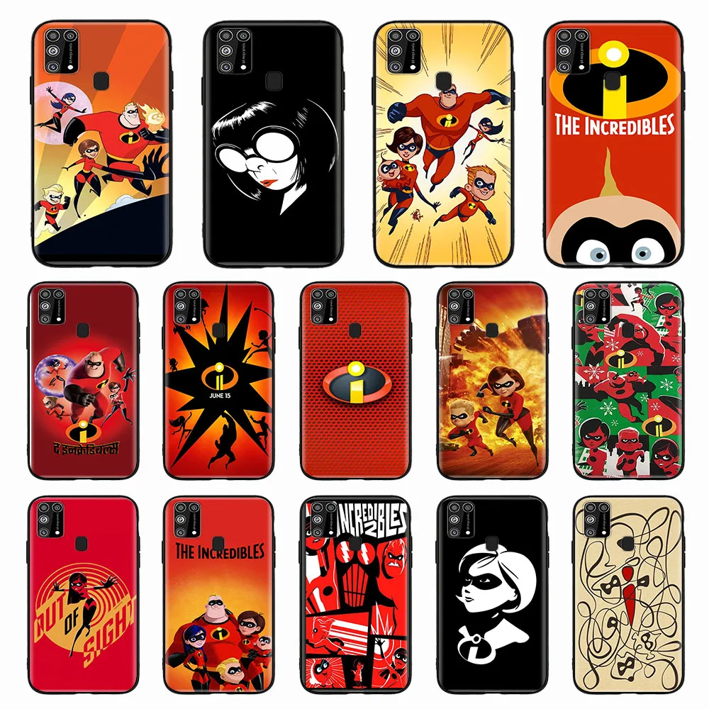 Black Case for iPhone 5 5S SE 6 6S 7 8 Mini 12 11 Pro XR Max Protective Cover Incredibles