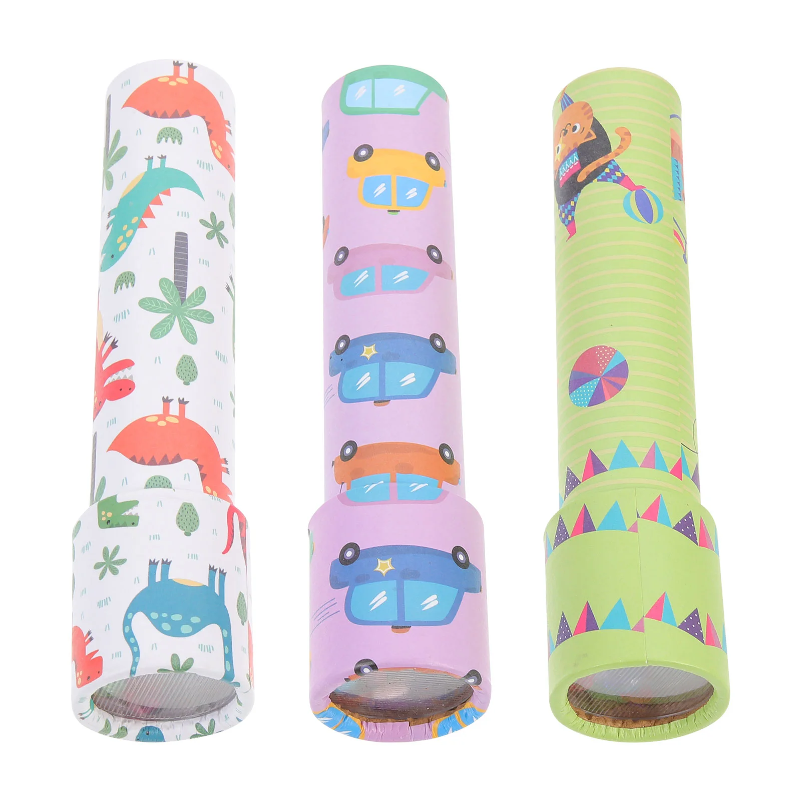 

3 Pcs Kaleidoscope Educational Novelty Fun Toy Puzzle Cartoon Toys Scientific Experiment Child