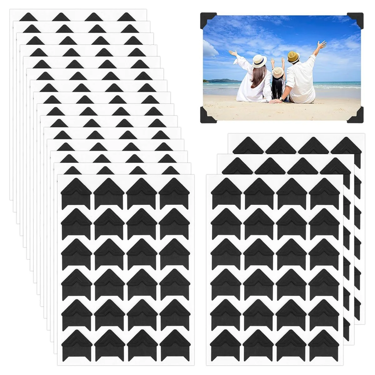

A002 432 Pcs Photo Corners Self Adhesive, Acid Free Picture Corners for Scrapbooking, Photo Corners for DIY Scrapbooking A