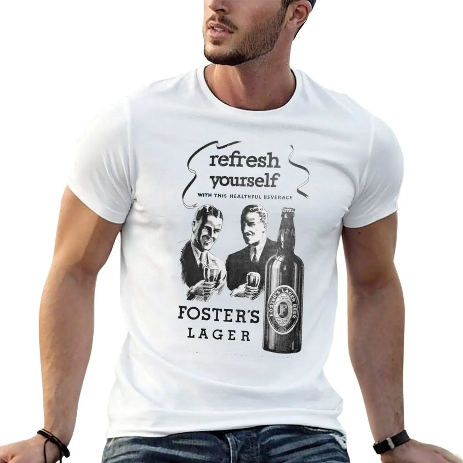 FOSTERS T-Shirt fashion shirts oversized oversized t shirts for men