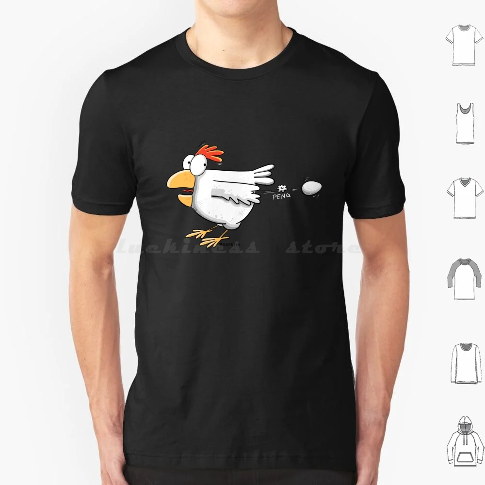 Camiseta divertida de pollo pone un huevo, Camiseta de algodón para hombres y mujeres, estampado artesanal de pollo, pollo divertido, poner huevos, diversión de Humor de dibujos animados