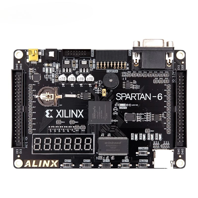 Плата разработки FPGA черного золота XILINX Spartan6 XC6SLX9 Плата для обучения старте FPGA