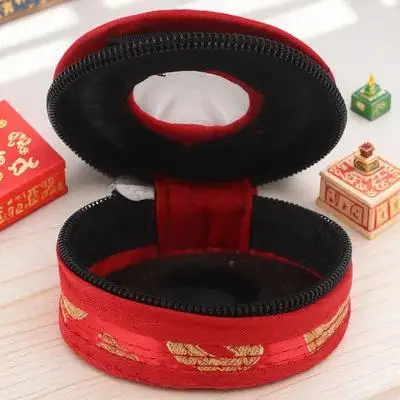 

Portable Zipper Finger Cymbals Bell Ring Bag Cotton Cloth Holder Multifunctional Case for Tingsha Cymbals Bell Storage Organizer