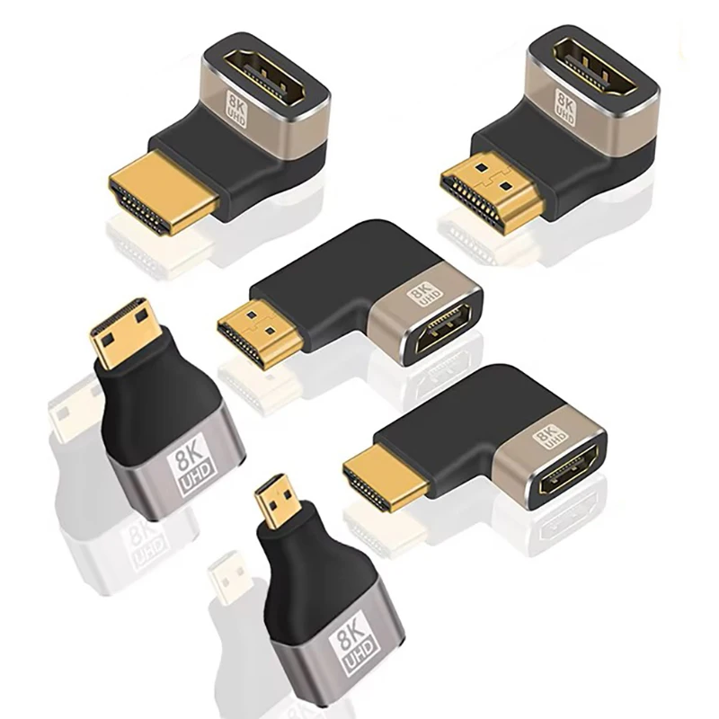 

UHD 2.1 HDMI-compatible Male to Female Extender Adapter 8K@60Hz 4K@144Hz Gold-Plated Connector HDR eARC for Laptop Camera TV