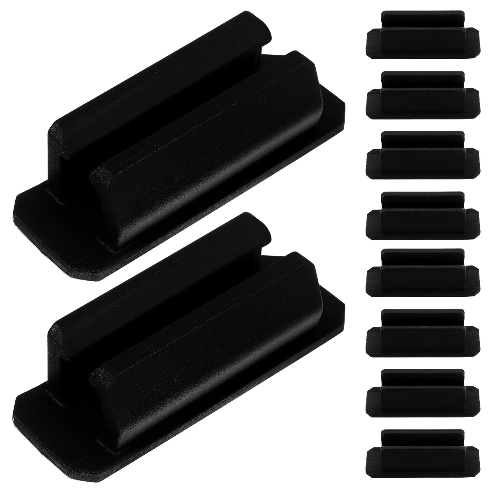 10 Pcs Desktop Silicone Pen Cover Clips Fixing Clamp Pencil Holder Office Accessories Buckles Silica Gel Adhesive