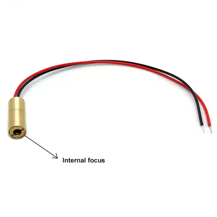 650nm 10mW Red Dot โมดูลเลเซอร์ปรับเลนส์ 8X22 มม.ตําแหน่งเลเซอร์ไดโอดโมดูล