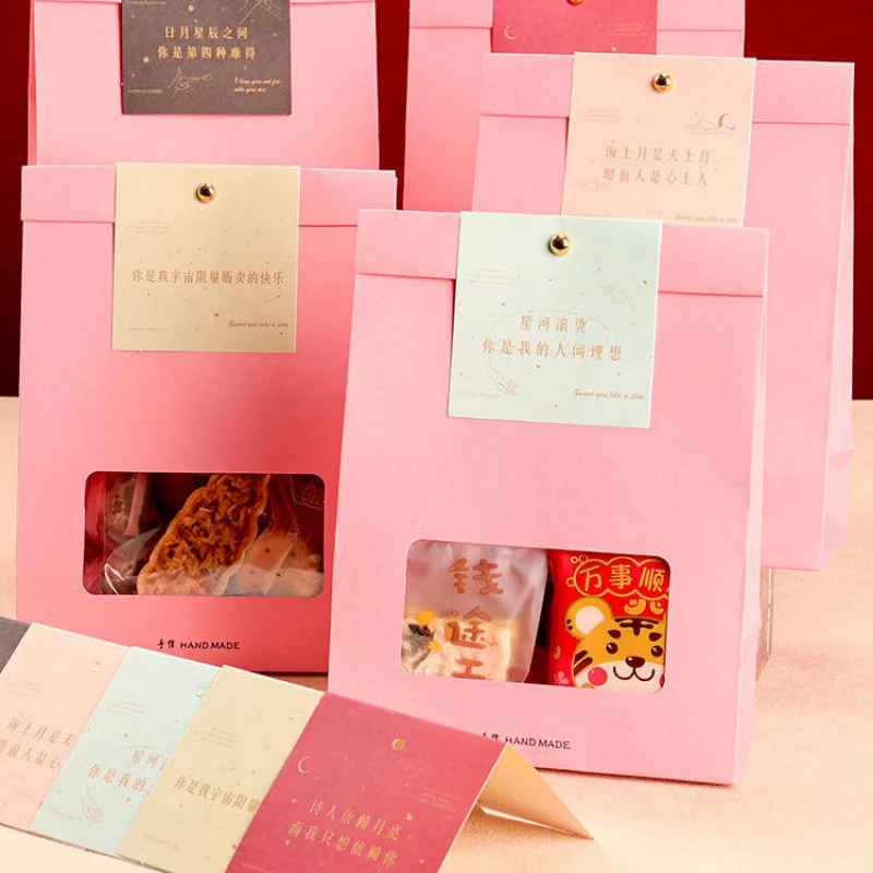 

Изготовленный на заказ День святого Валентина, упаковка с любовными словами, бумажный пакет, игрушка, конфеты, снежинка, хрустящее печенье, розовая маленькая сумка-подставка для окна