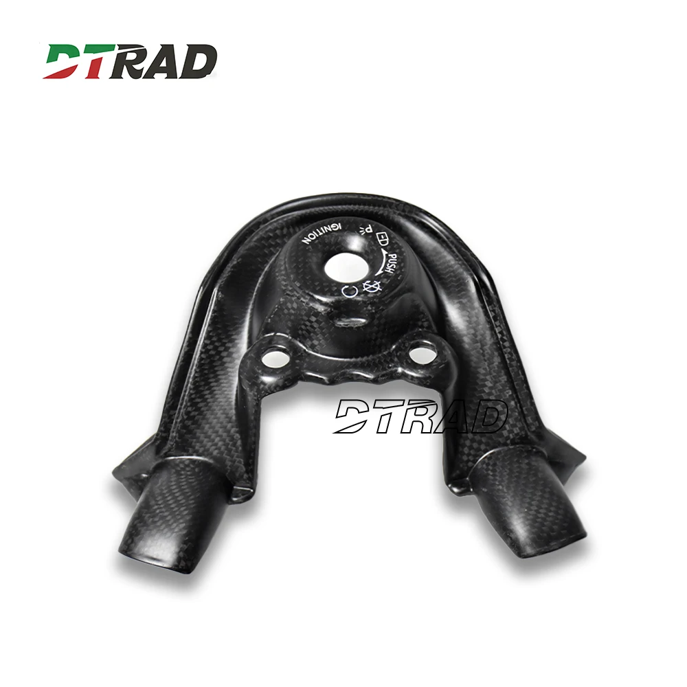

For DUCATI Streetfighter V4 V4S 2020 2021 2022 2023 Carbon Fiber Key Ignition Cover Motorcycle Replacement Modified Accessories
