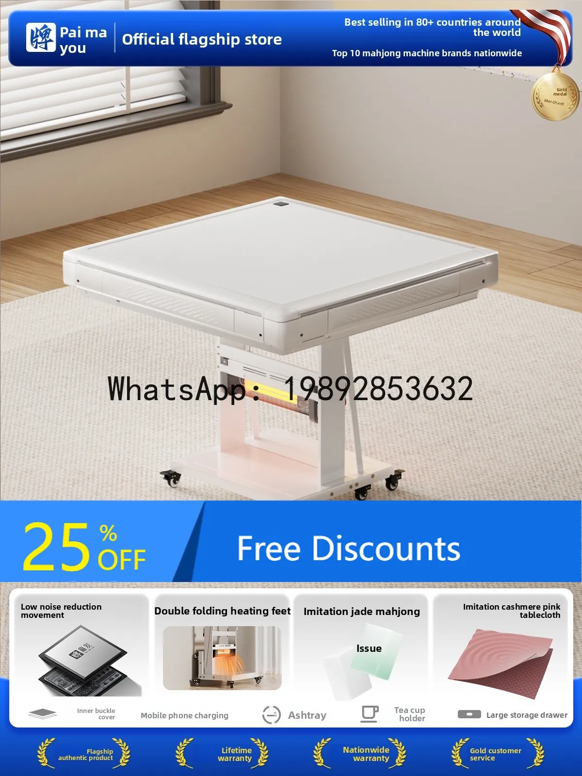CZ  Ultra-Thin Mini Roller Coaster Mahjong Machine Home Fully Automatic Double Folding Small Mahjong Table Dining Table Dual Use