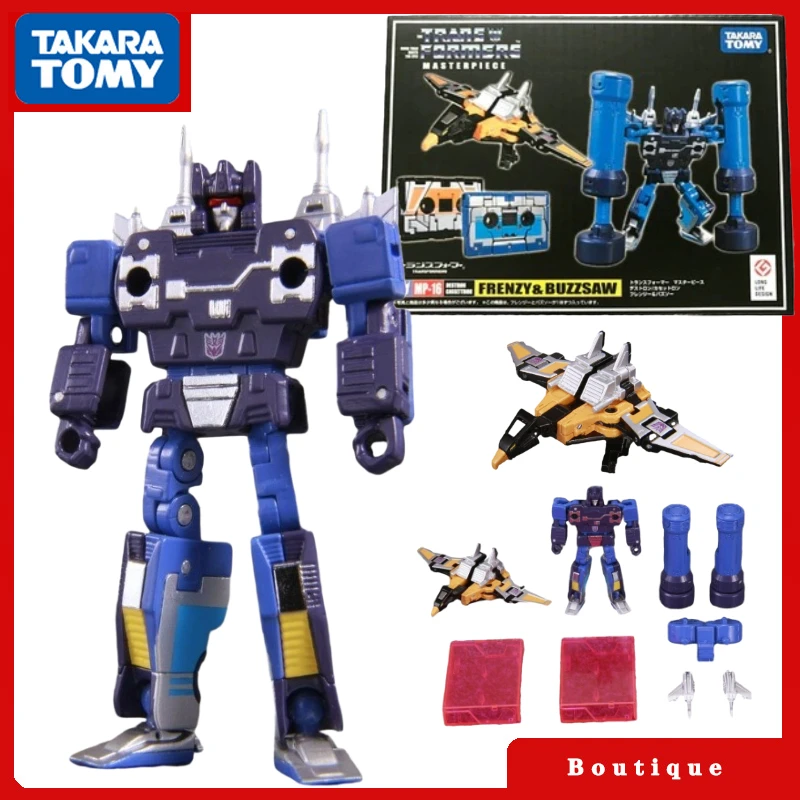 In Stock Takara Tomy Transformers Toys MP16 Frenzy&Buzzsaw Action Figures Collectible Gifts Classic Toys Collecting Hobbies