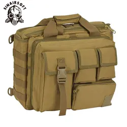 SINAIRSOFT New Backpack Tactical Molle Nylon Messenger Shoulder Bag Laptop Handbags Briefcase Outdoor Multifunction Climbing Bag