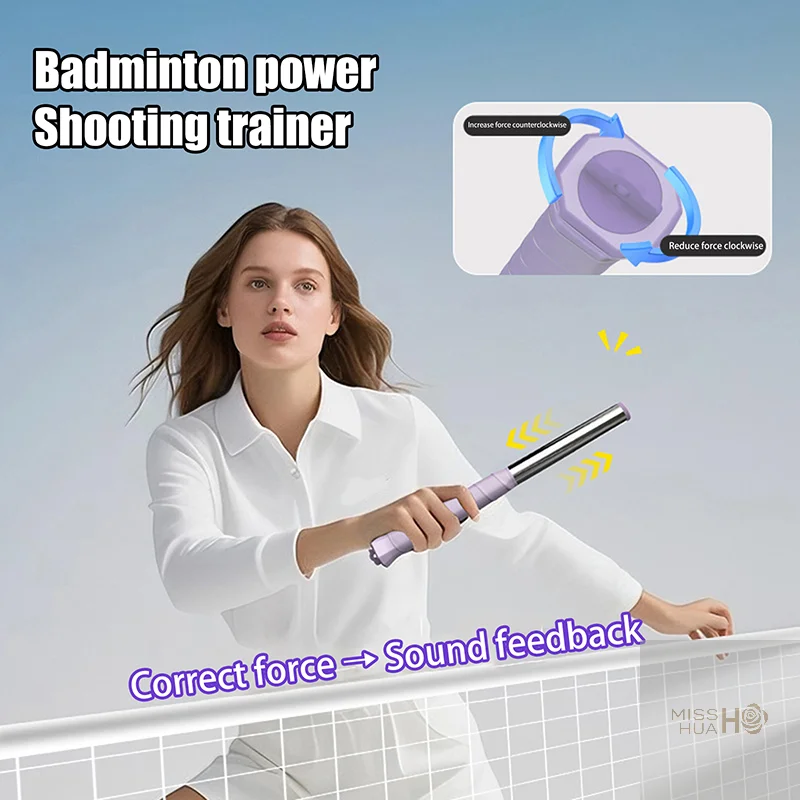 

1PC Badminton Swing Correction Aid; Solo Practice Tool for High Ball and Backhand Whip