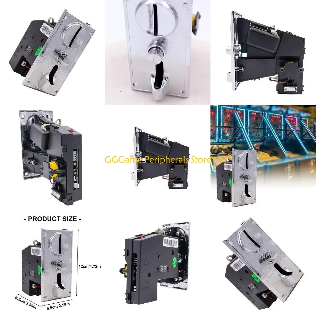 

U55B Arcades Coin Acceptor 8 Adjustable Currency Slots Programmable Coin Acceptor