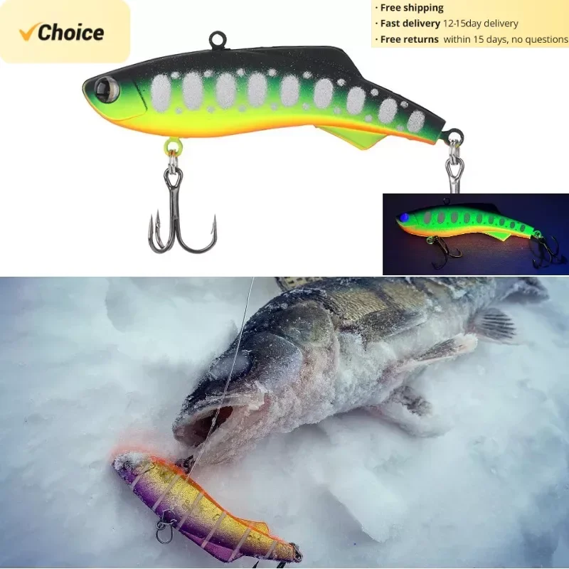 TSUYOKI Dozo 93S Silicone Rattlin Vib Ice Fishing Lure,16g/23g/30g Sinking Baguette Bait, Madness Shiriten Vibe 93 SL Vibra 73