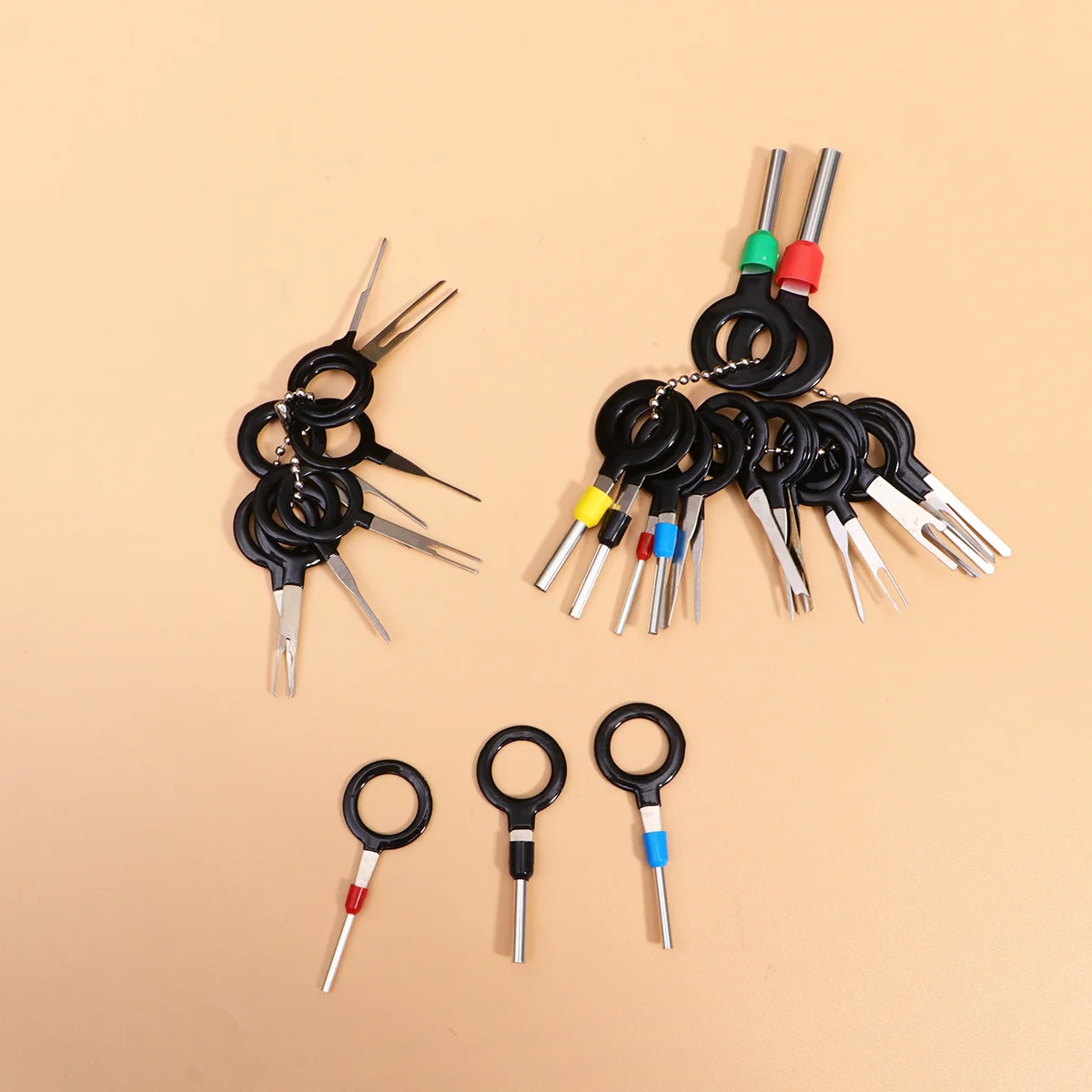 

29Pcs Terminal Extractor Pin Release Tool Auto Car Plug Wire Harness Durable Metal Connector Crimp Repair Kit Pin Release Tool