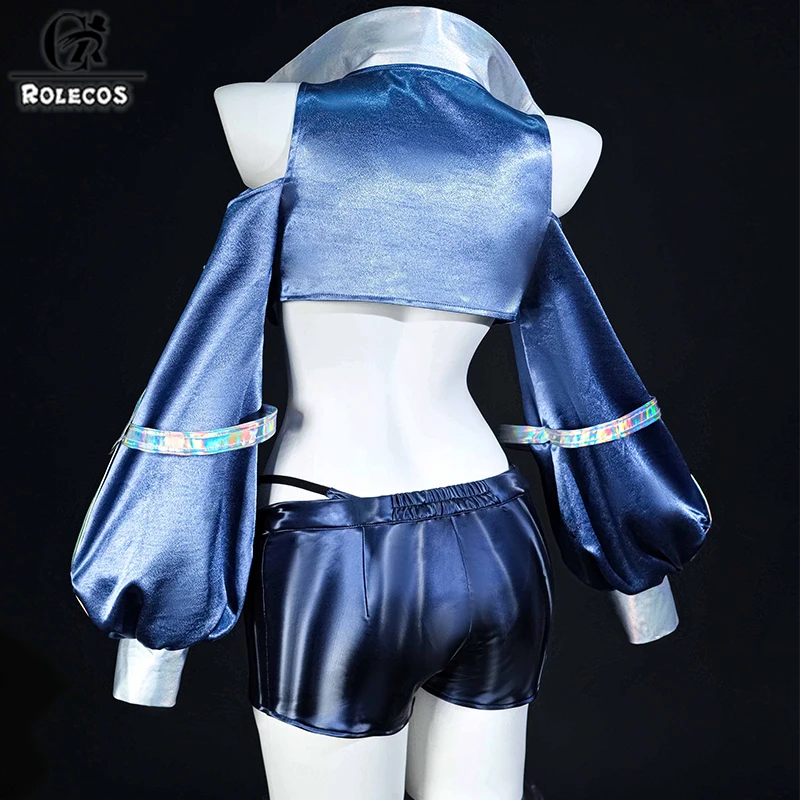 Costume de cosplay ROLECOS Game Azur Lane USS New Jersey, Race Queen Black Blur Prelude, pour femmes, fête d'Halloween, jeu de rôle, uniforme