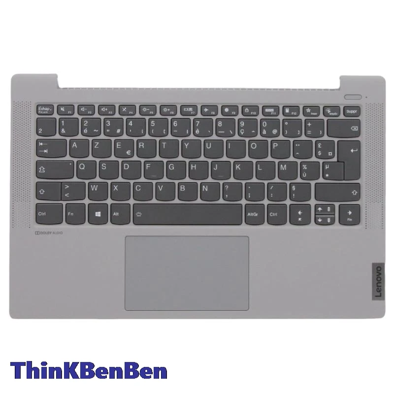 FR French Silver Keyboard Upper Case Palmrest Shell Cover For Lenovo Ideapad 5 14 14IIL05 14ARE05 14ALC05 14ITL05 5CB0Y88812