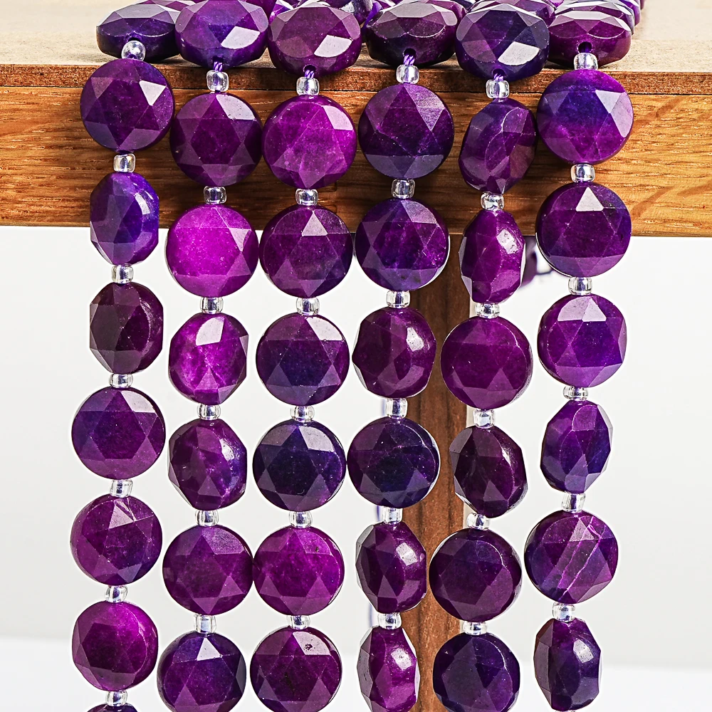 Natural Purple Sugilite Stone Beads for Jewelry Making DIY Bracelet Necklace Accessories Energy Healing Power Stone Beads