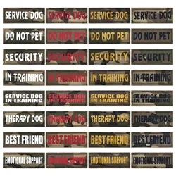Camouflage Animal Vest Collar Training Service Dog Pet Strap Clothes Hook and Loop Micro Chapter Magic Patch