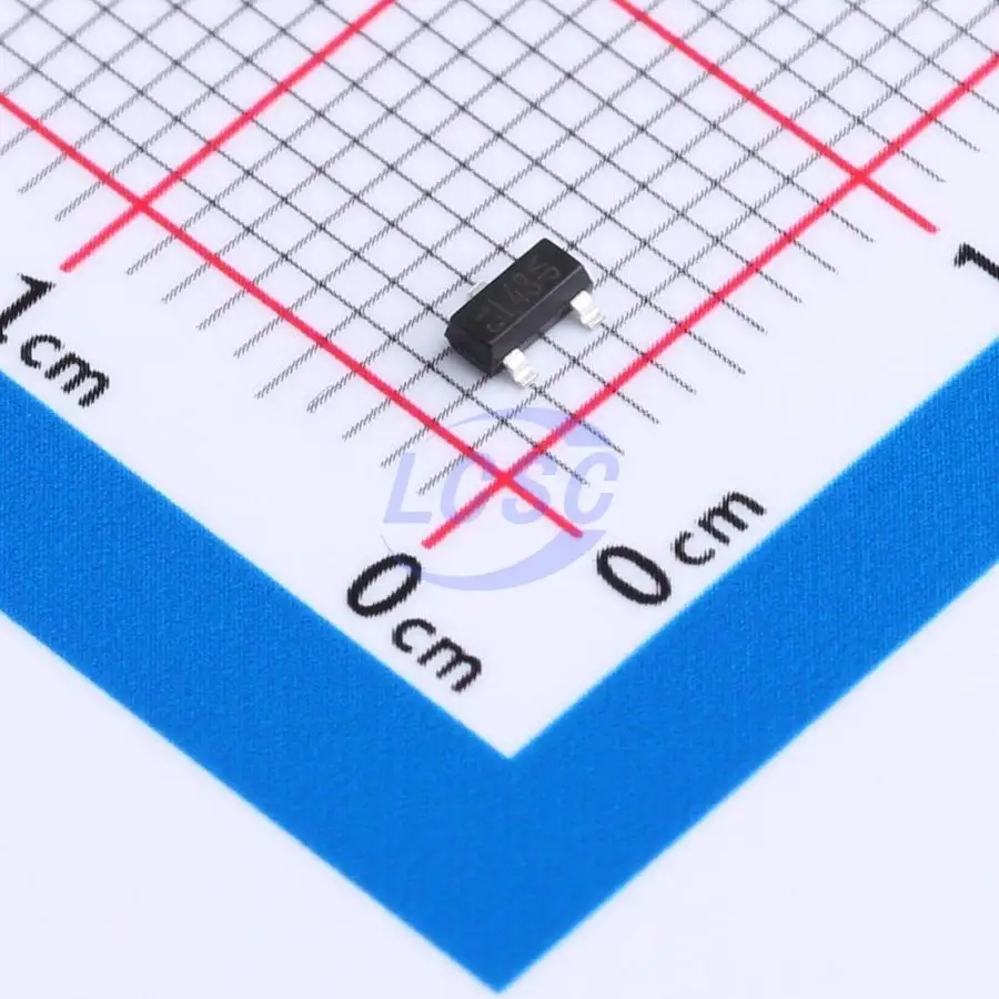 20-100Pcs/Original BAT54C-E3-08 Mark Code L43 1 Pair Common Cathode 30V 200mA SMD TO-236-3 SC-59 SOT-23-3 Single Diodes