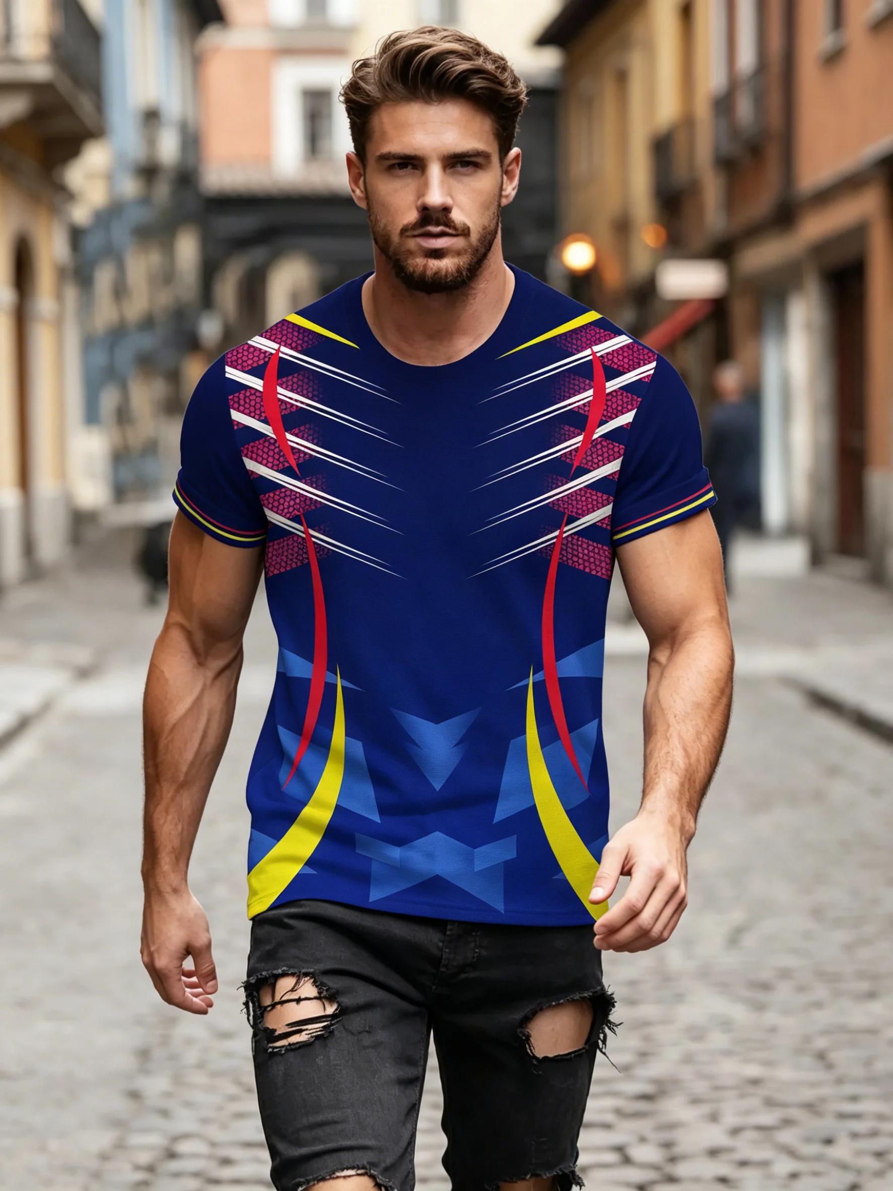 Table Tennis Jersey Butterfly - T-shirt sportiva da uomo ad asciugatura