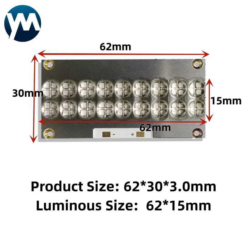 

180W 6565 COB Uv Curing Lamp 365nm 385nm 395nm 405nm For 3D printingUV Glue Ink Ink Paint Screen Printing Inkjet Printing