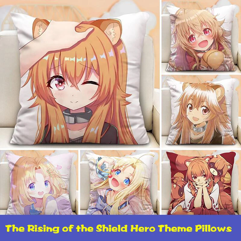 40X40Cm Raphtaria Anime Body Pillow Decorative Pillows Hd 2 Side Print Anime Accessories Core Sofa Cushion Pillows