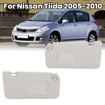 Sluneční clona se zrcátkem pro Nissan Tiida 2005 2006 -2010 béžová sluneční clona, přední čelní sklo, antireflexní díly 10 nejlepší prodej Sluneční clony pro Nissan Tiida - №5