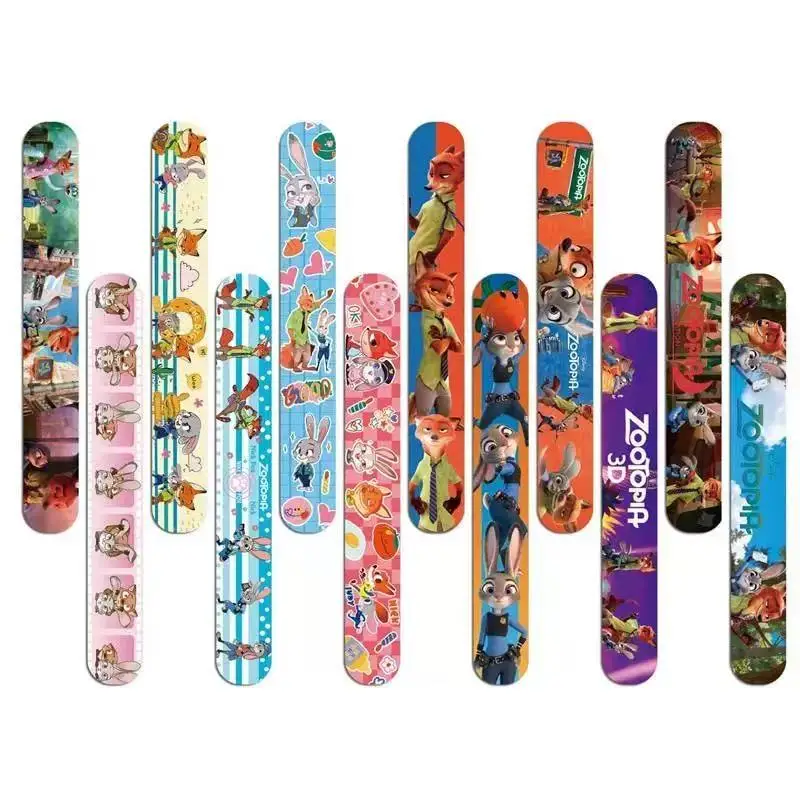 

Zootopia Slap Bracelets Party Favors Gifts Snap Band Supplies Children's Birthday Souvenirs Baby Shower Christmas Stocking Fille