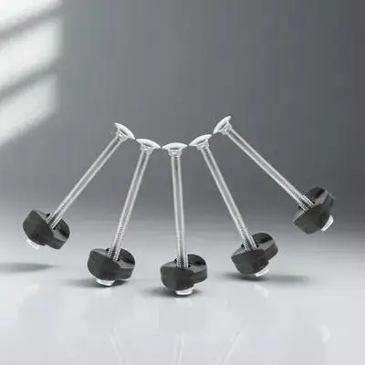 

5pcs Trampoline Screws Galvanized Steel Long Replacement Fixing Anti-Falling Wear-Resistant Fitness Parts Pole Bolt Repair Kit