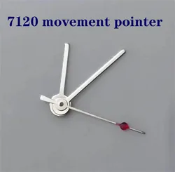 Accesorios de reloj adecuados para 7120 movimiento, aguja de reloj, hora, minuto, segundo, tres agujas, 7120 movimiento, puntero