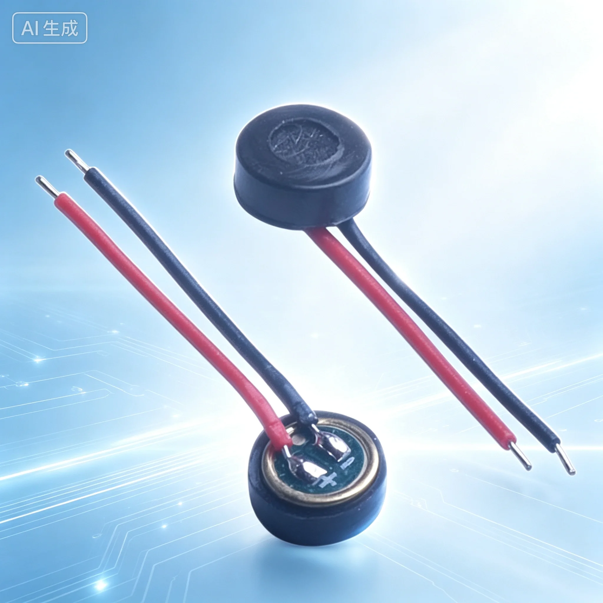 Mic for 2-Wire Microphone Receiver Universal for Elderly Mobile Phone  50pcs