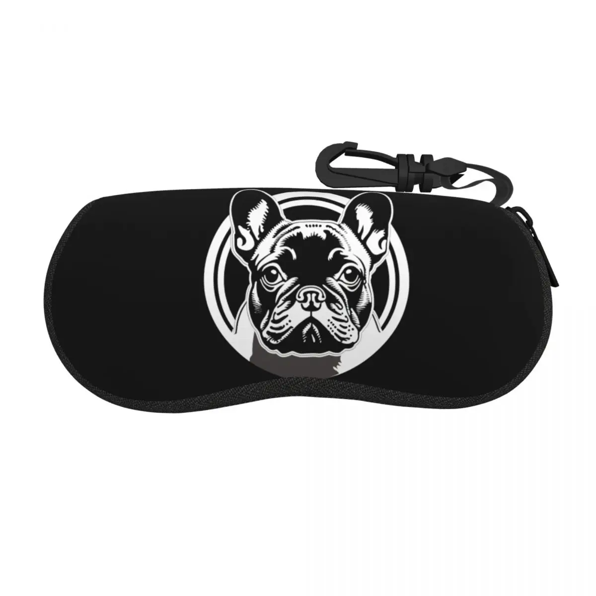 Custom Kawaii French Bulldog Shell Eyeglasses Protector Cases Cute Sunglass Case Glasses Bag