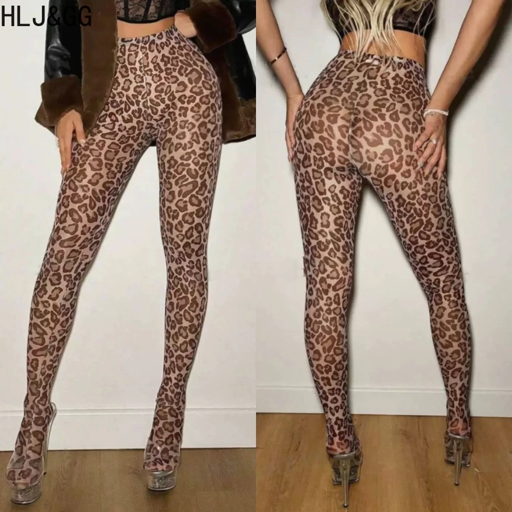 HLJ&GG Fashion Y2K Letter Printing Crop Top Dwuczęściowe zestawy damskie Okrągły dekolt Koszulki z krótkim rękawem i spodnie w panterkę Stroje 2025 — zdjęcie 4