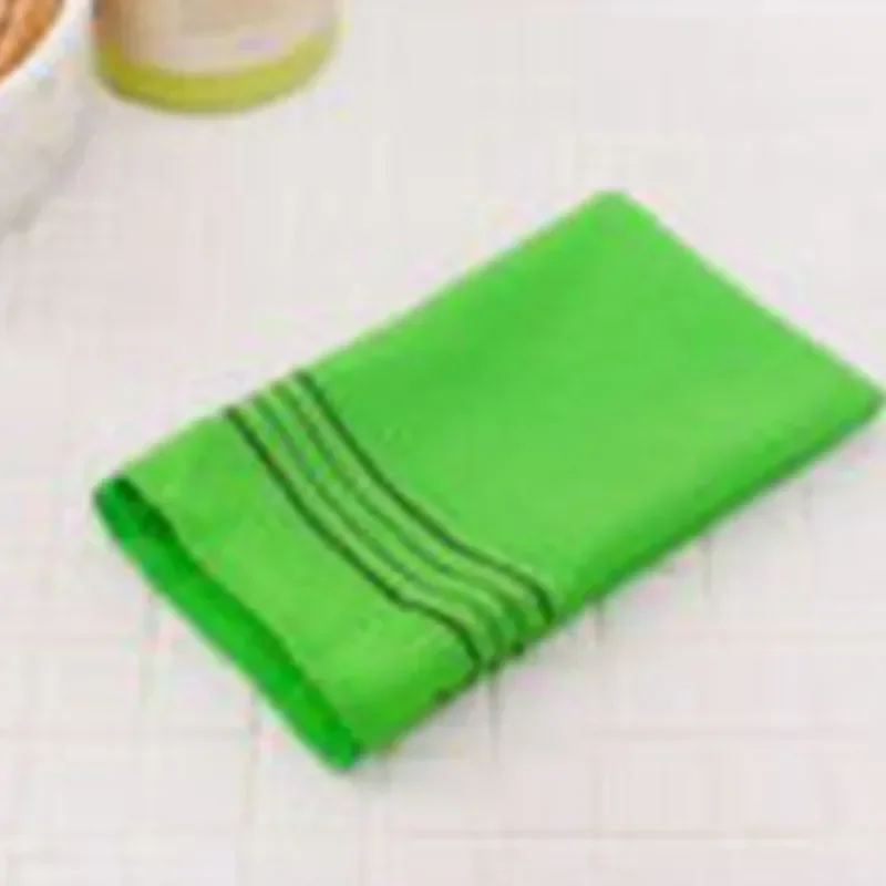 5pcs Korean Exfoliating Bath Body Washcloth Shower Wash Cloths Dead Skin Clean Wash Towel Tool Green bathroom serviette de plage