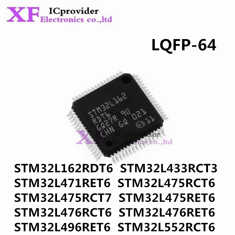 STM32L162RDT6 STM32L433RCT3 STM32L471RET6 STM32L475RCT6 STM32L475RCT7 STM32L475RET6 STM32L476RCT6 STM32L476RET6 STM32L496RET6