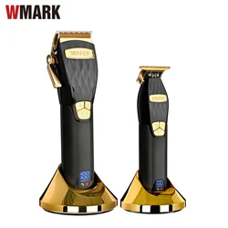 New Arrivals WMARK Cordless 5 cutting speed Hair Clipper NG-2032 2033 With Taper Blade Electric Hair Trimmer With LCD Display